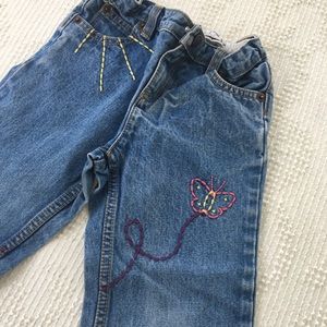 Children’s Lands End embroidered jeans size 4T